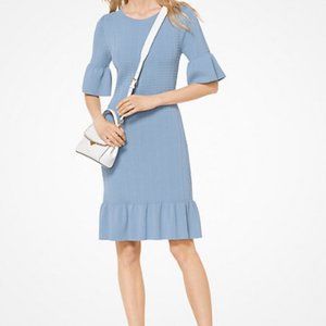 MICHAEL Michael Kors Stretch-knit Bell-cuff dress